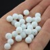 60 Adet 8 mm Sedef Beyazı Tesbih Habbesi Beyaz Boncuk